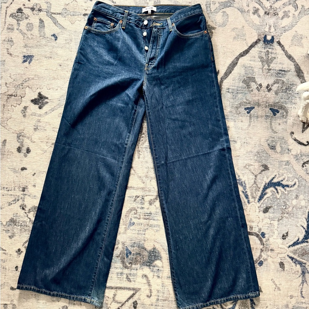 Re/Done for REVOLVE Blue Wide Leg Flare Jeans
